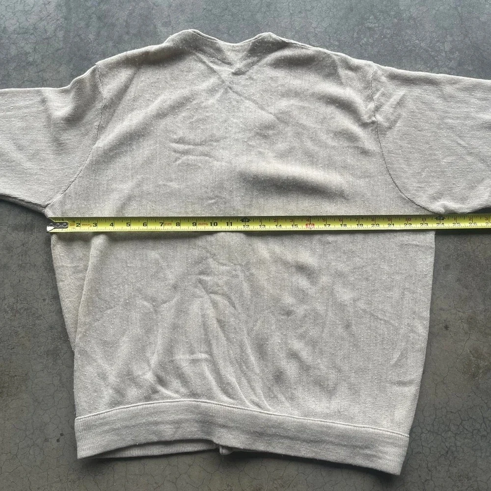 Vintage izod light grey button up cardigan